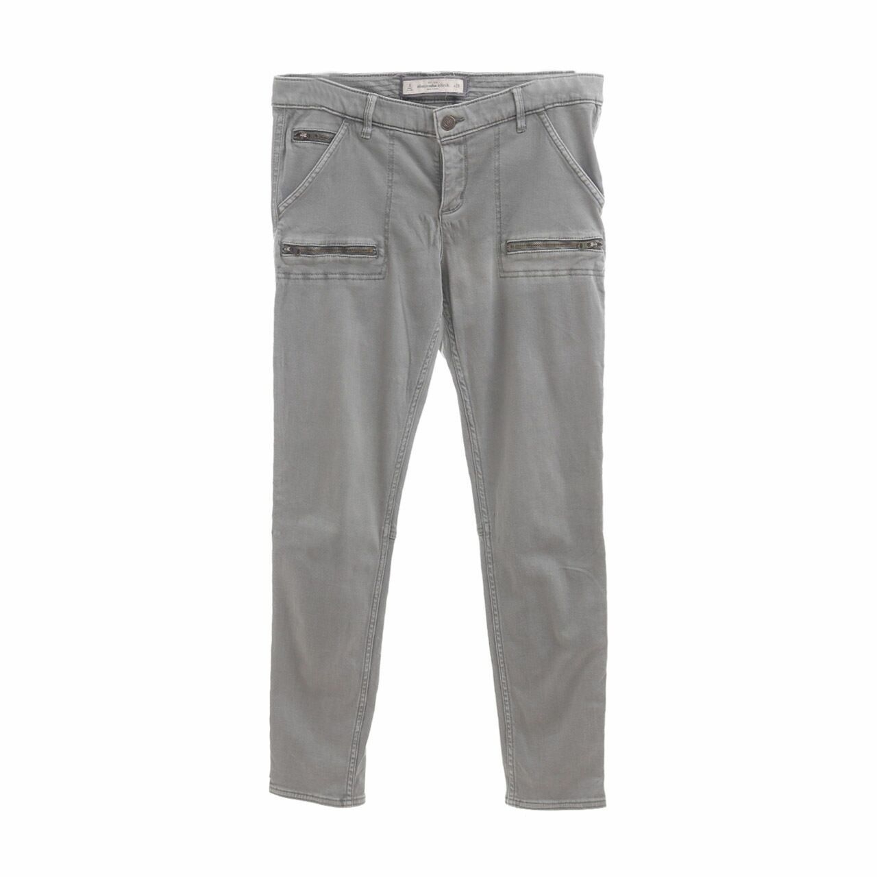 Abercrombie & Fitch Green Washed Long Pants