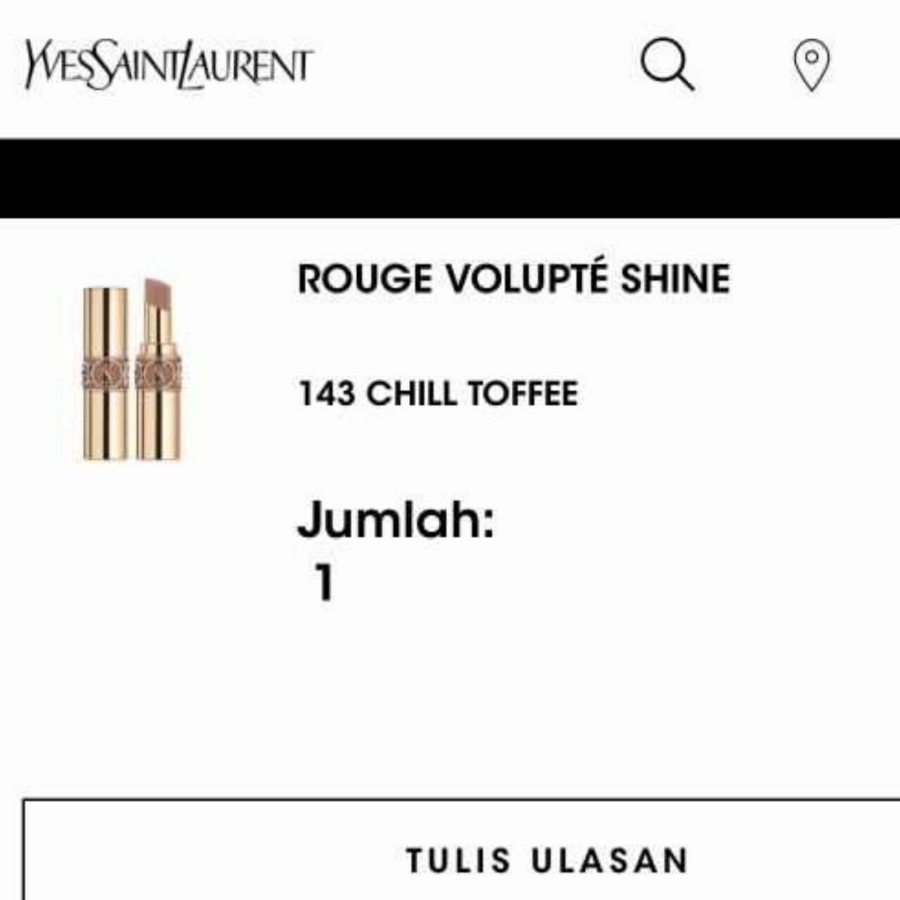 Yves Saint Laurent Rouge Volupte Shine 143