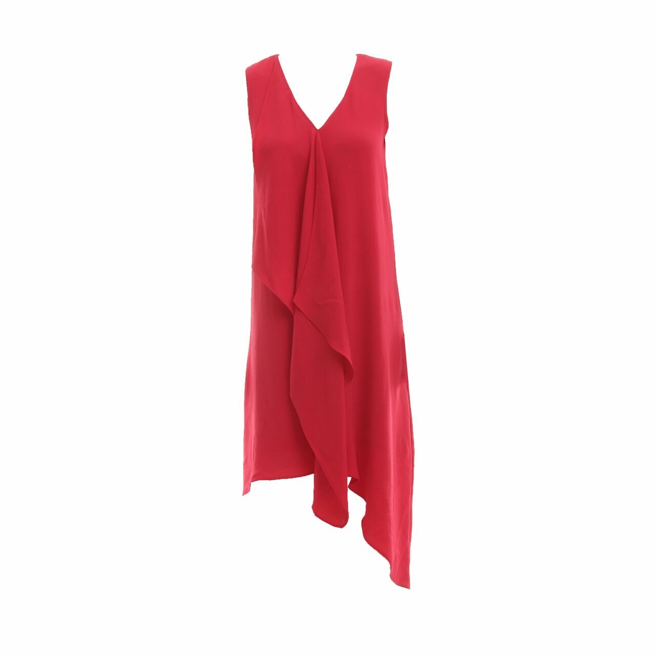 Adrianna Papell Red Midi Dress