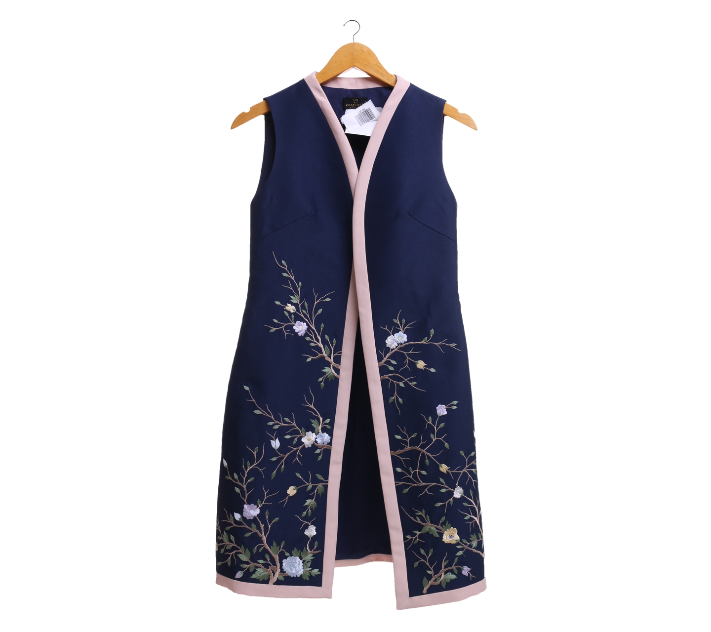Charlotta Atelier Dark Blue And Peach Vest
