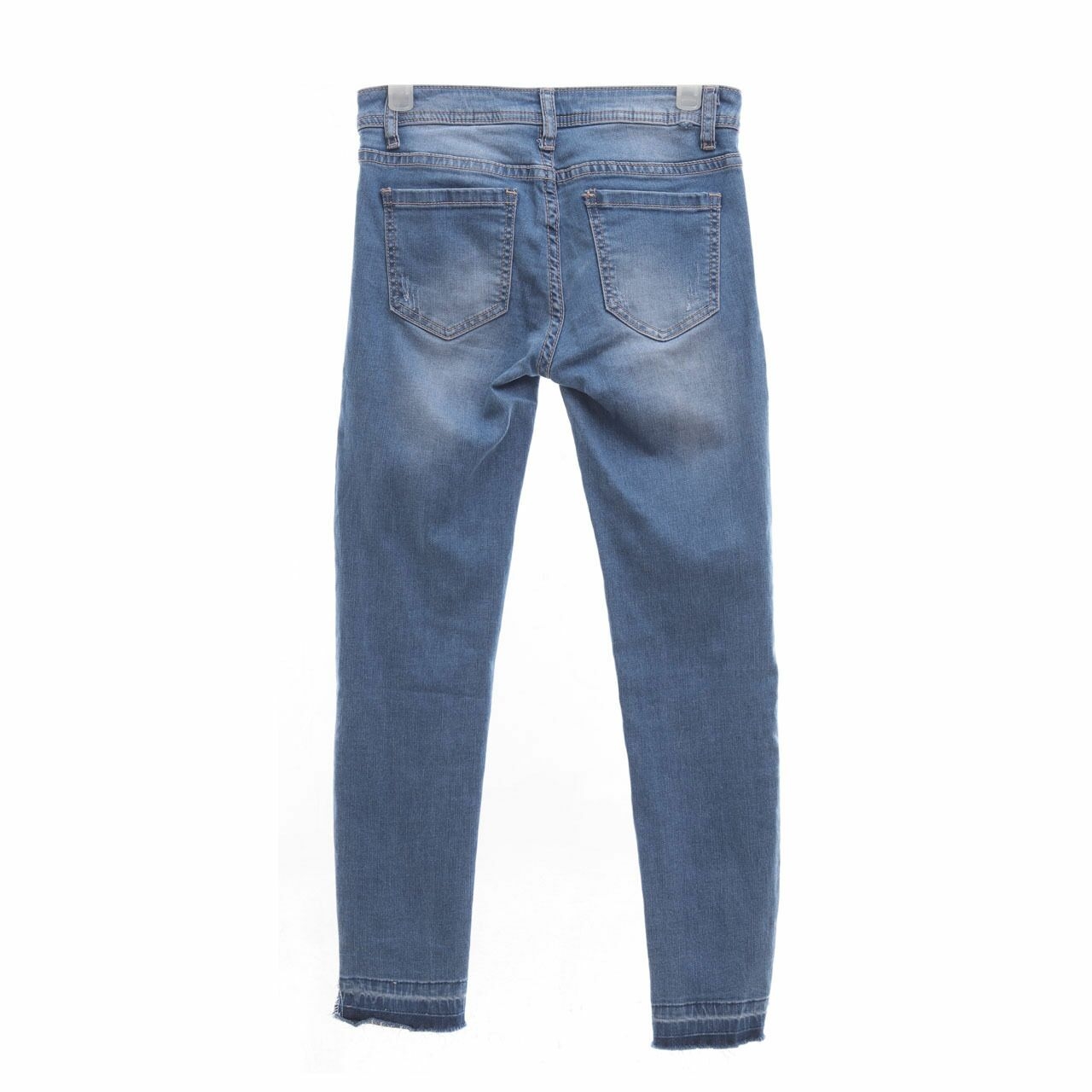6IXTY8IGHT Dark Blue Washed Repped Long Pants