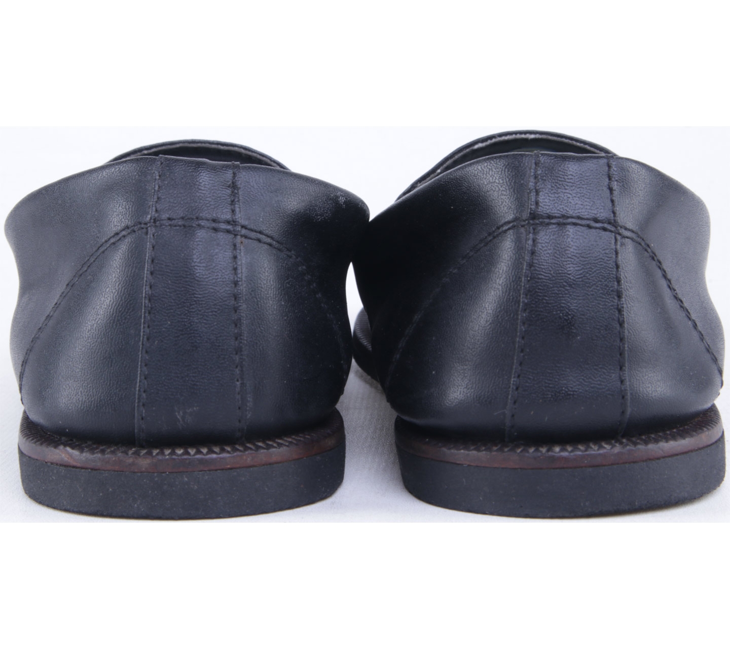 Amble Black Slip On Flat Shoes