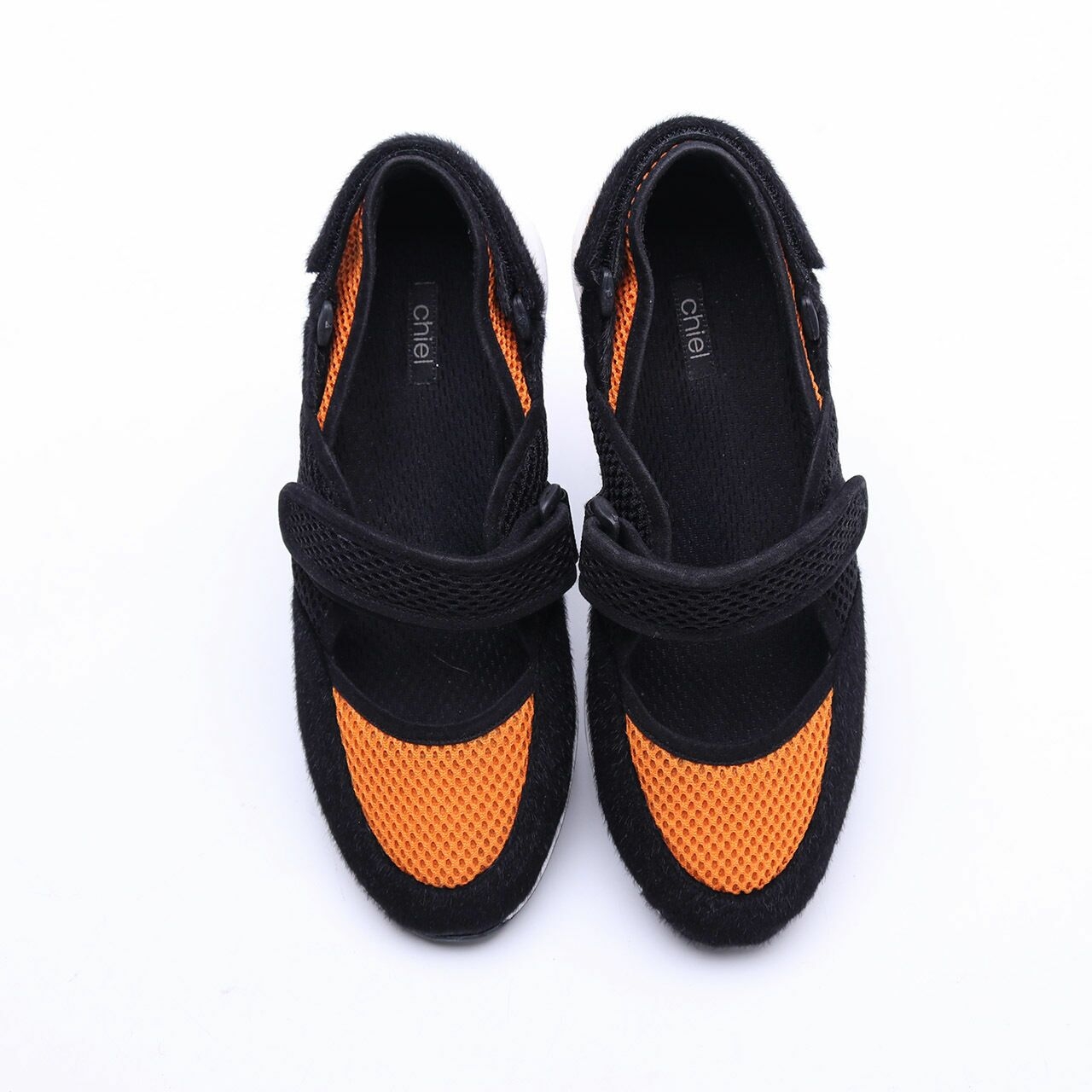 Chiel Black & Orange Sneakers