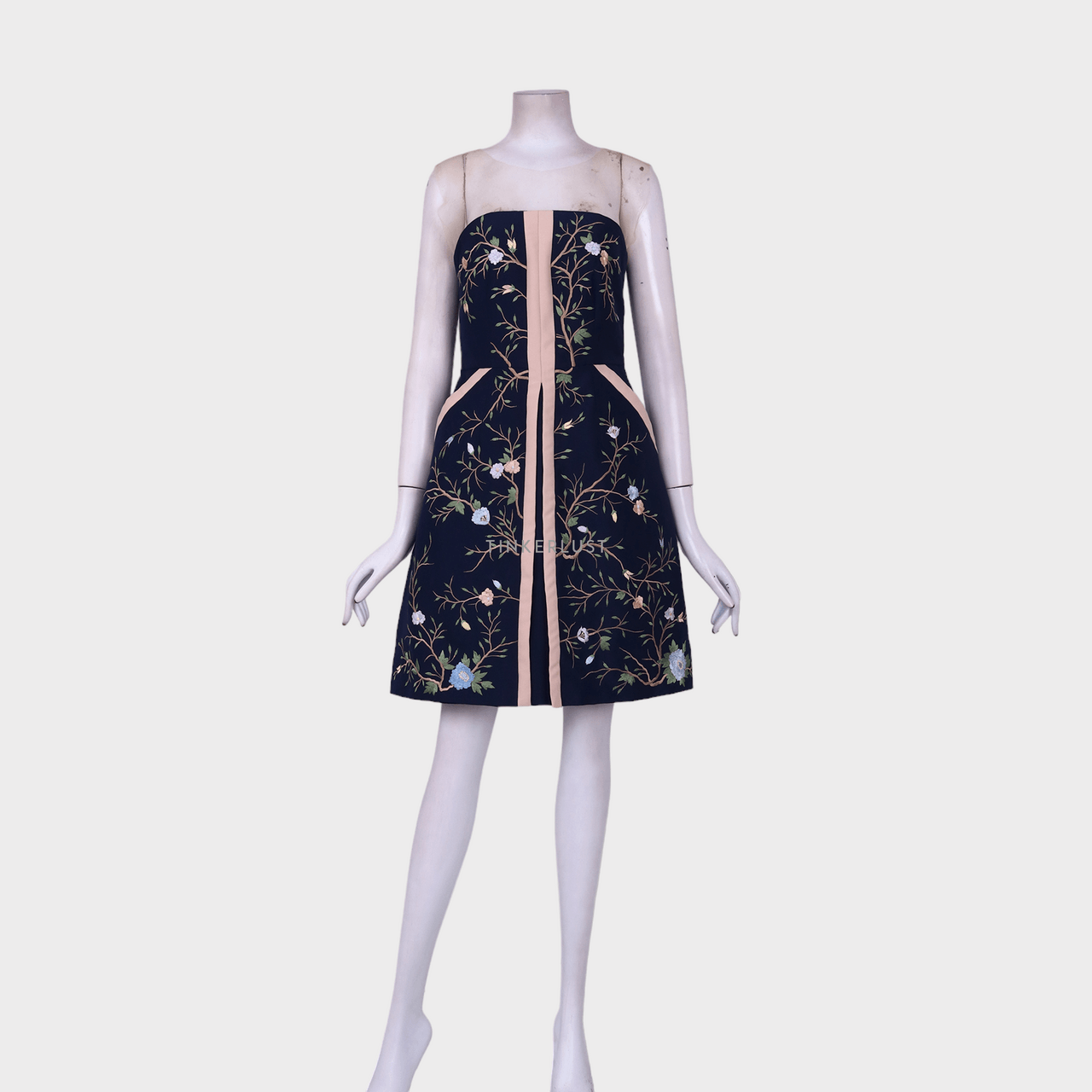 Charlotta Atelier Navy Floral Mini Dress