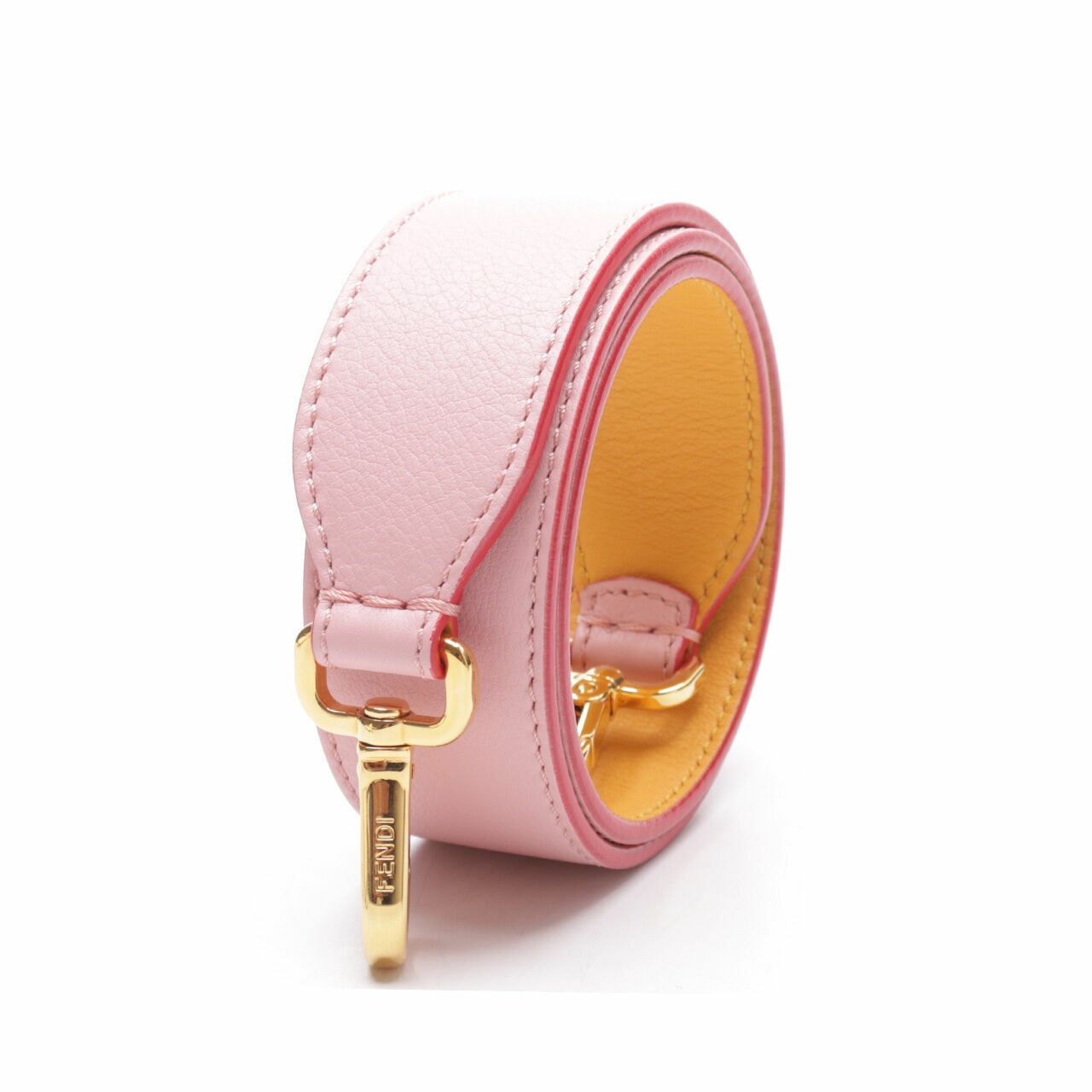 Fendi Strap You Pink/Orange Calfskin Leather Shoulder Strap