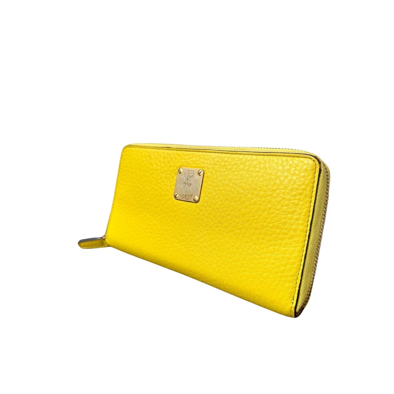 Mcm Yellow Leather Long Wallet