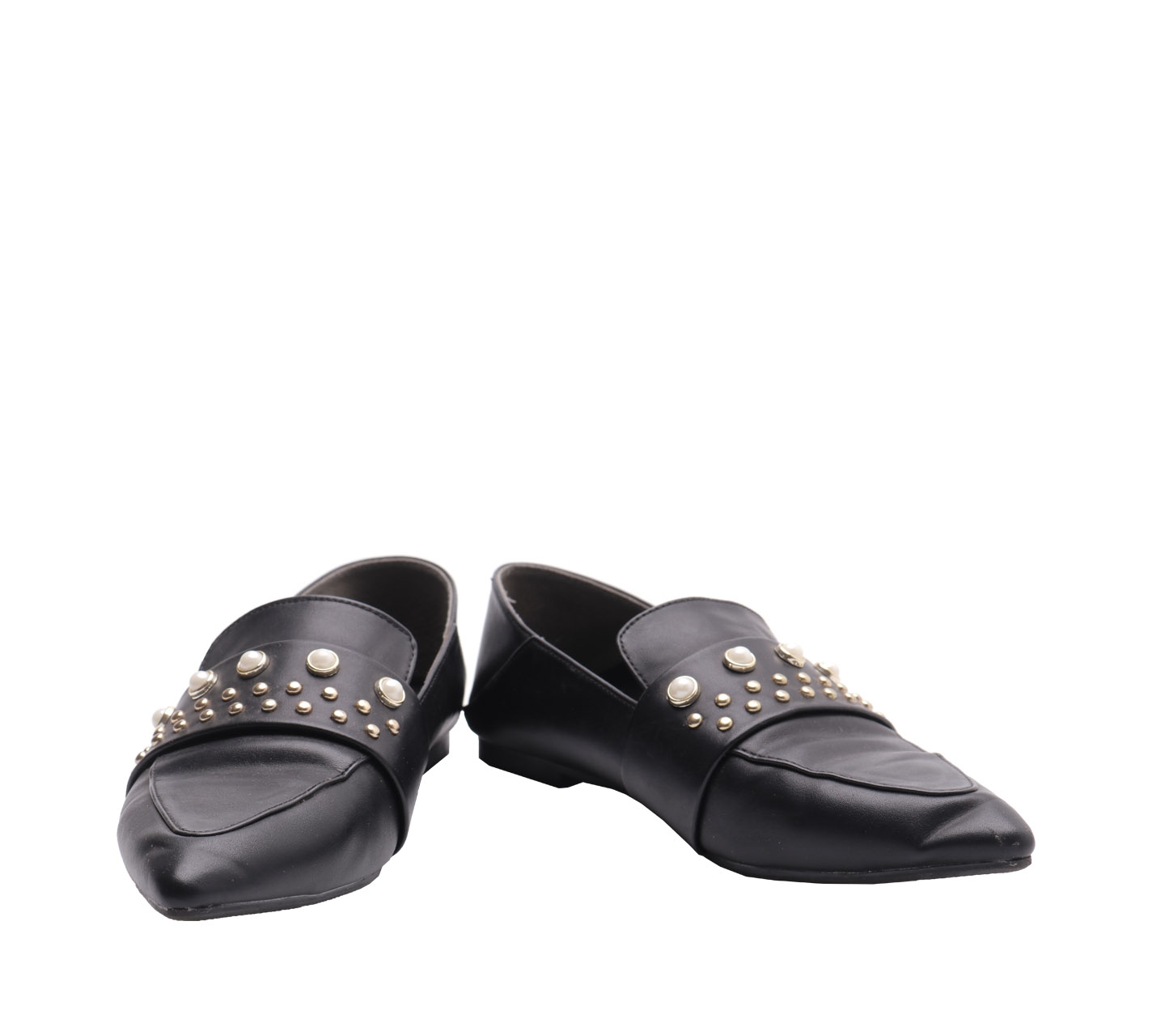 Private Collection Black Slip On Flat Shoes