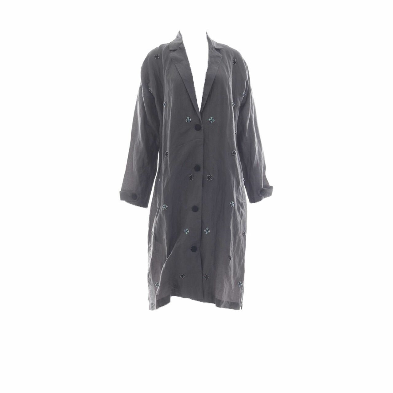 11on11 Grey Sequin Midi Dress