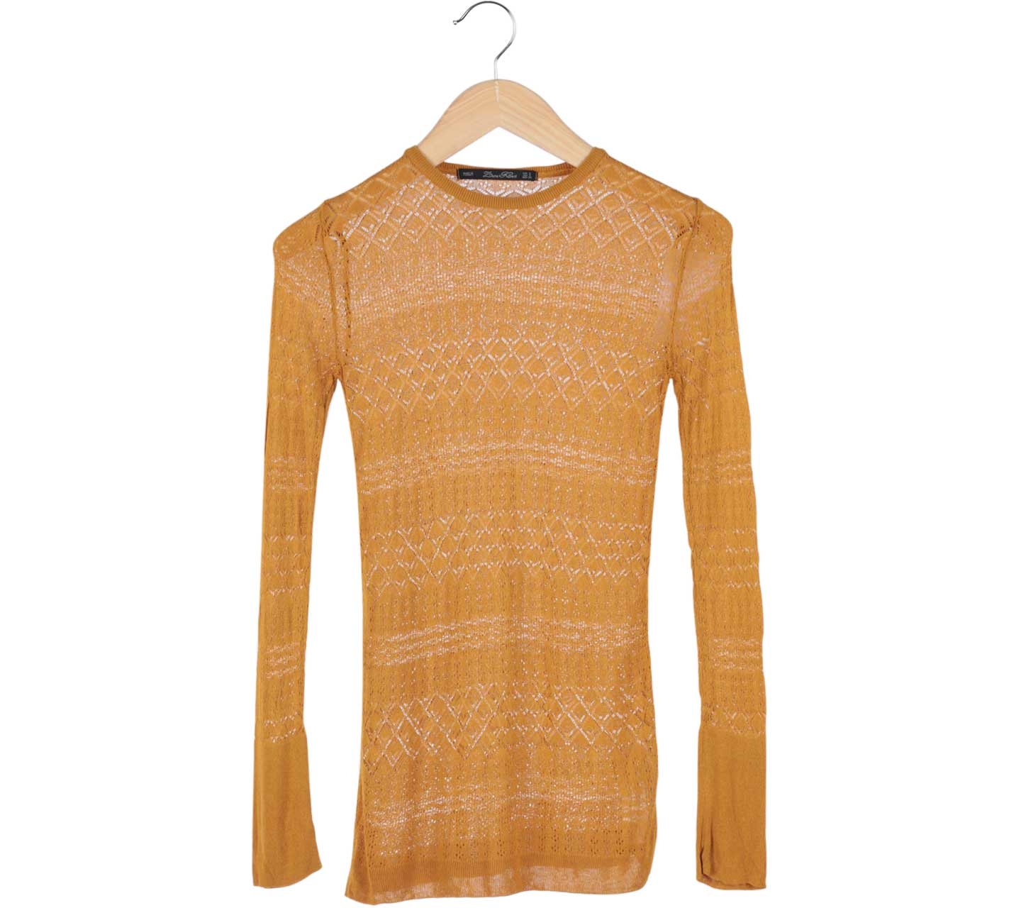 Zara Brown Knitted Blouse