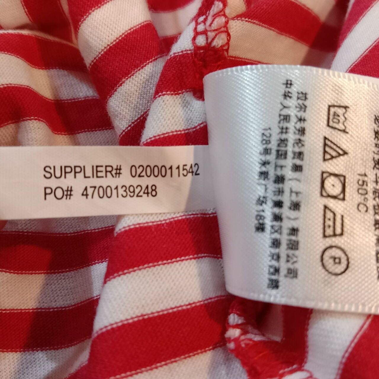 Polo Ralph Lauren Red & White Stripes T-Shirt
