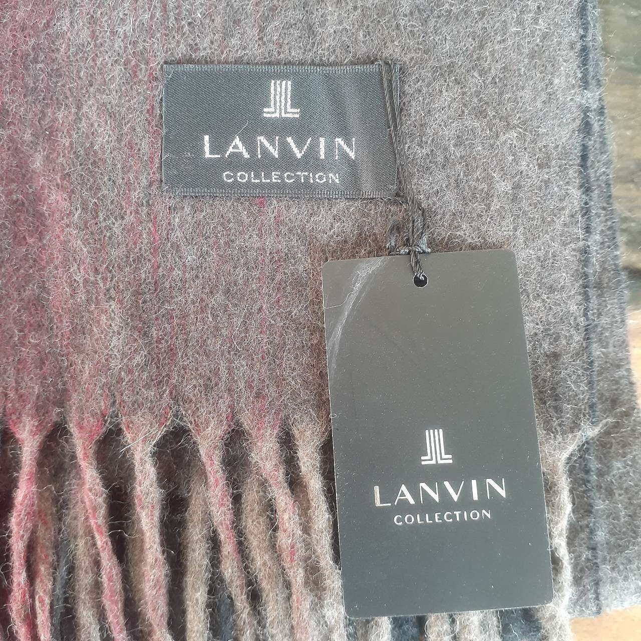 Lanvin Black & Red Scarf