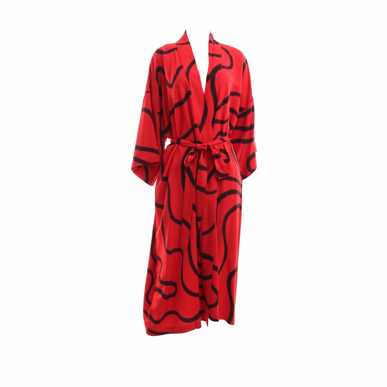 suku-home Black & Red Kimono