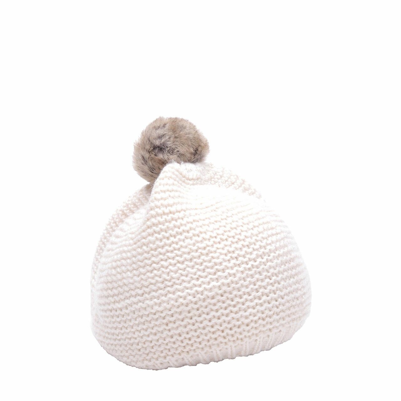 H&M Off White Knit Pom Pom Hats