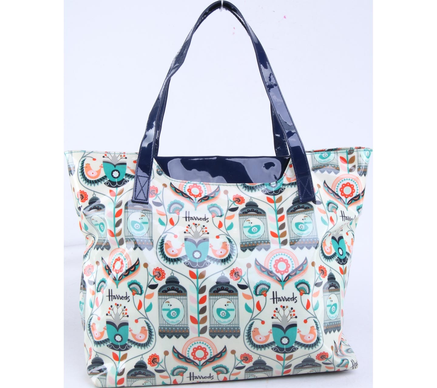 Harrods Multicolor Animal Print Tote Bag