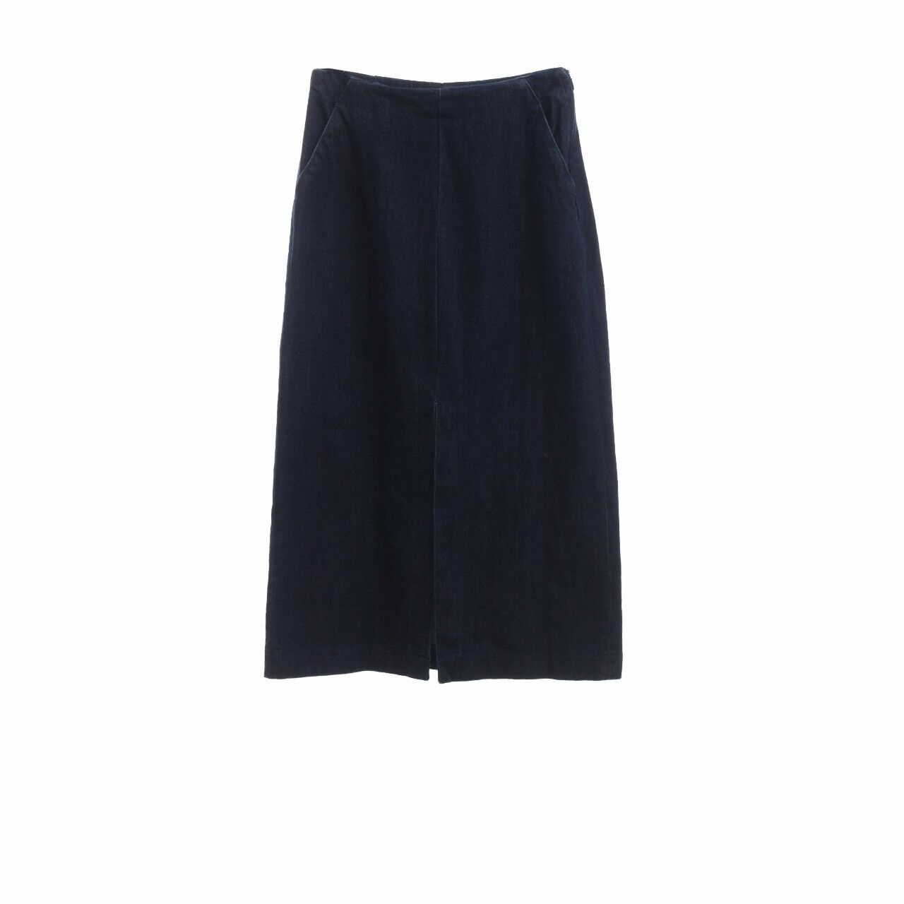 Zara Dark Blue Midi Skirt
