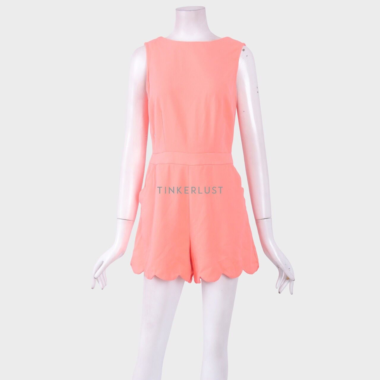 New Look Coral Neon Jumpsuit