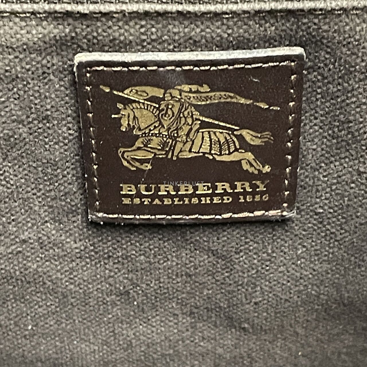 Burberry Check Brown Tote Bag