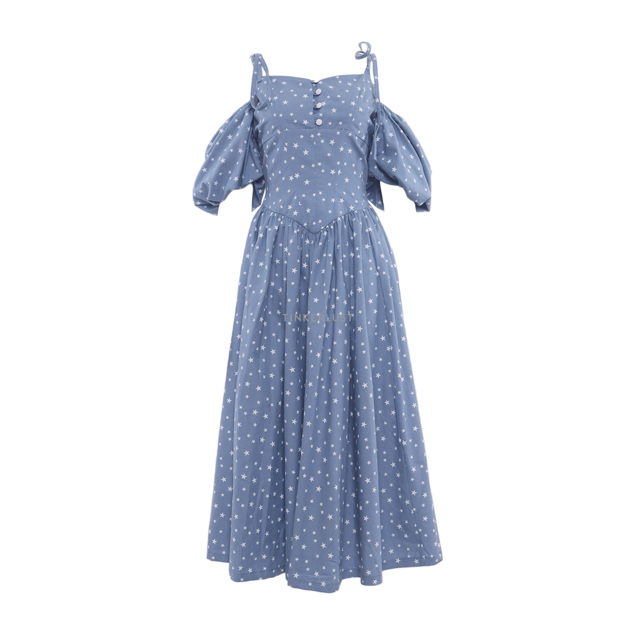 Private Collection Blue & White Midi Dress