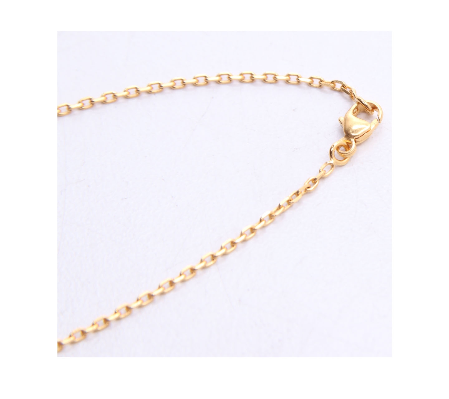 Hermes Gold Cadenas Padlock Motif Pendant Necklace Jewelry
