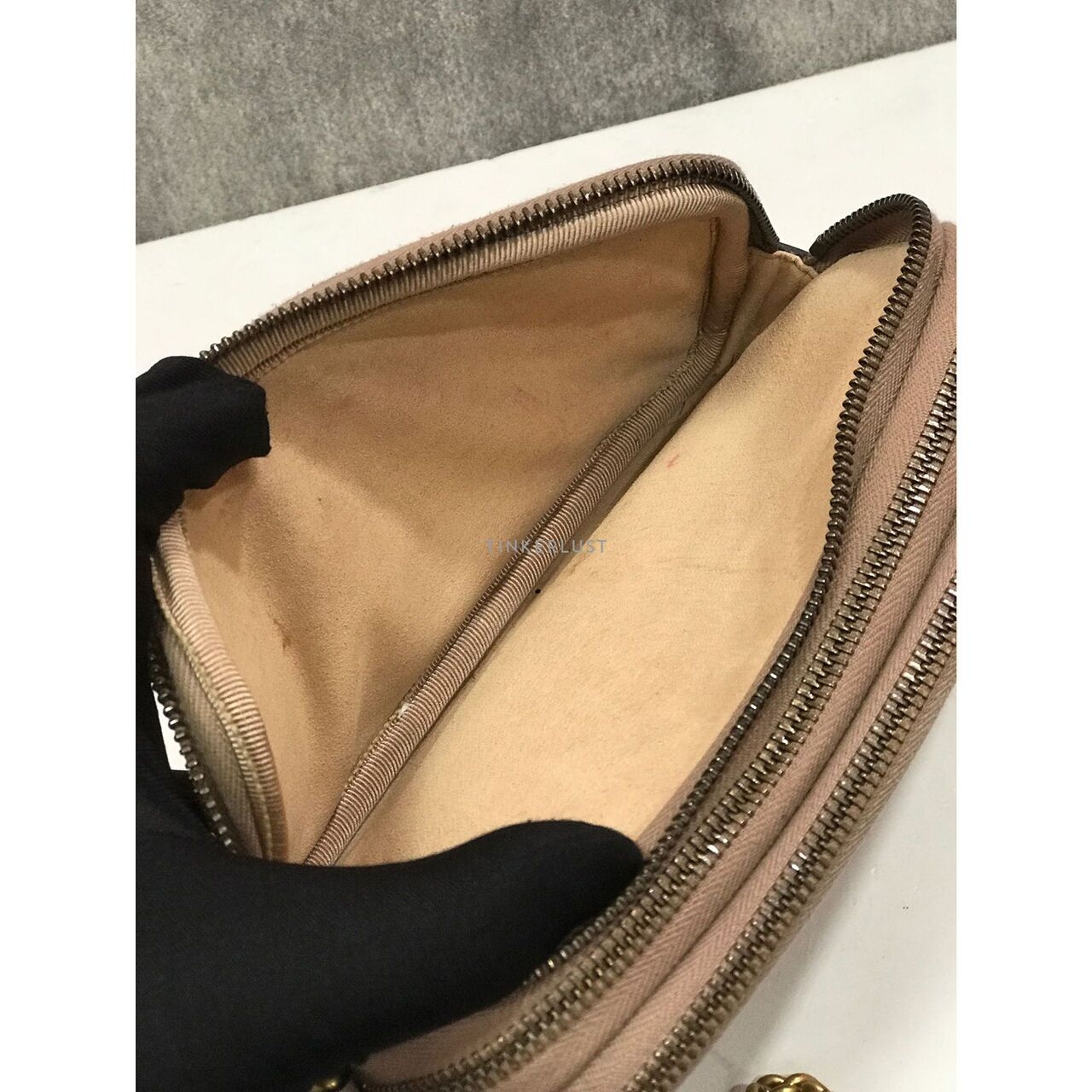 Gucci GG Marmont Nude Leather Sling Bag