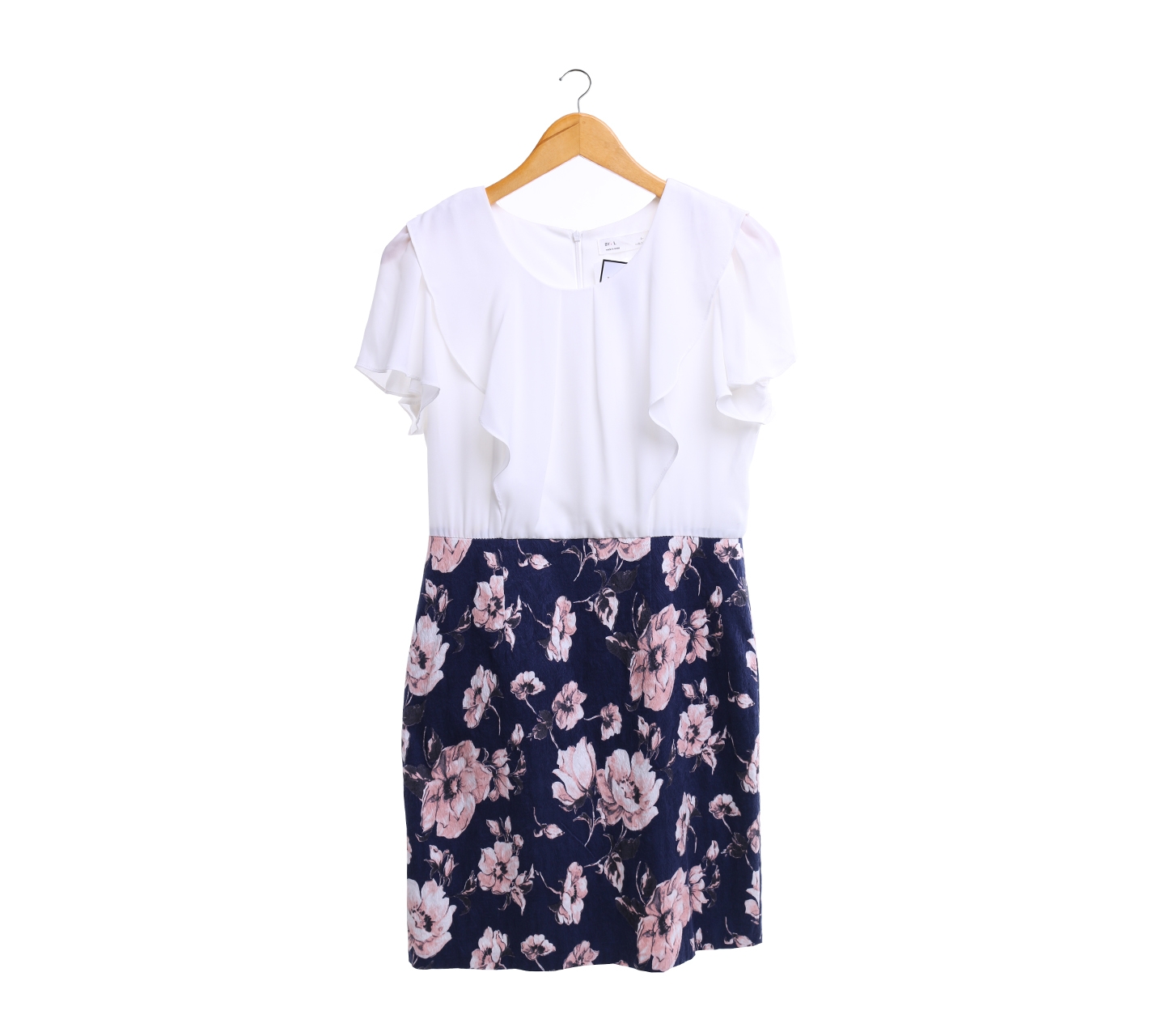 BY L White And Multi Colour Mini Dress