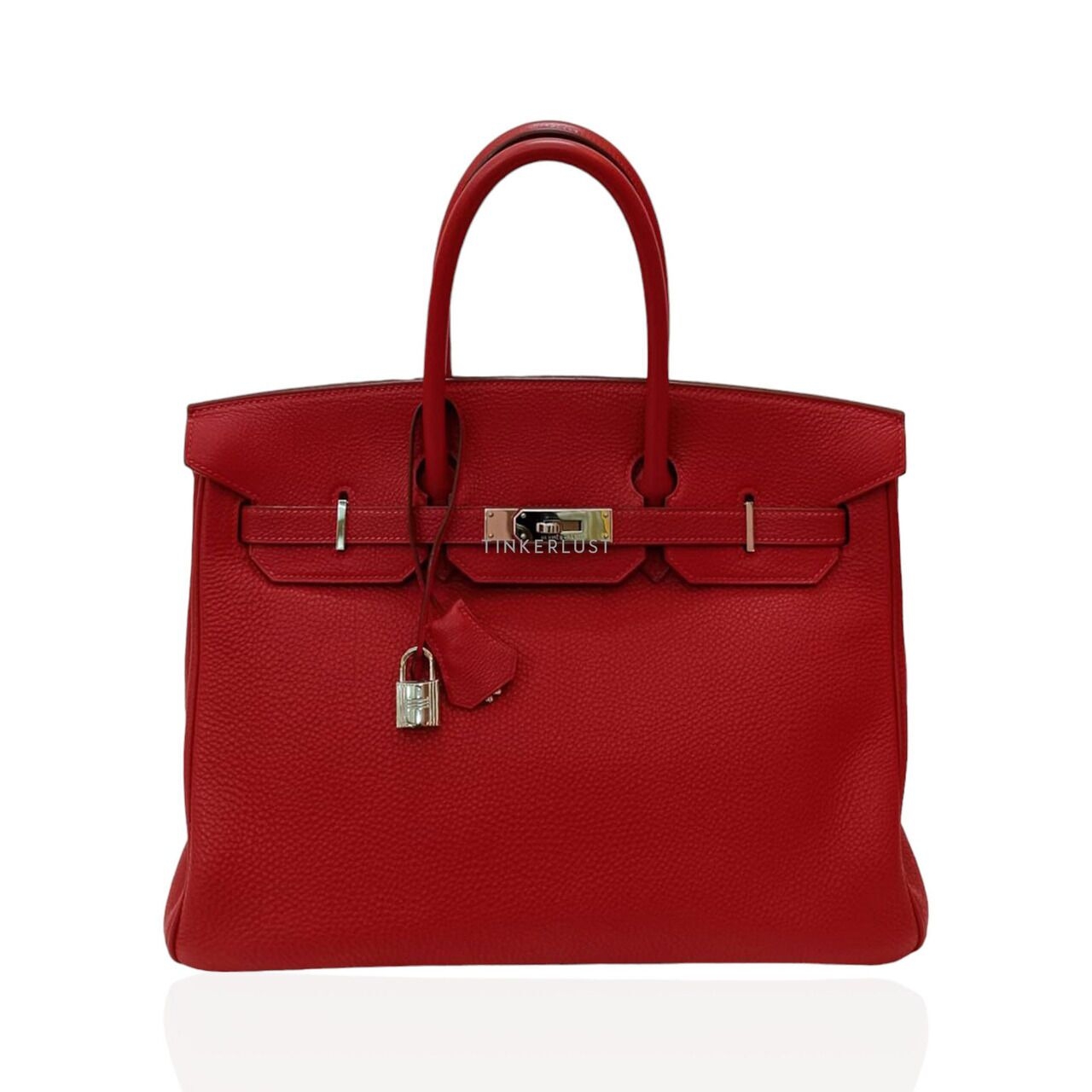 Hermes Birkin 35 Rouge Geranium Togo Leather #I 2005 PHW Handbag
