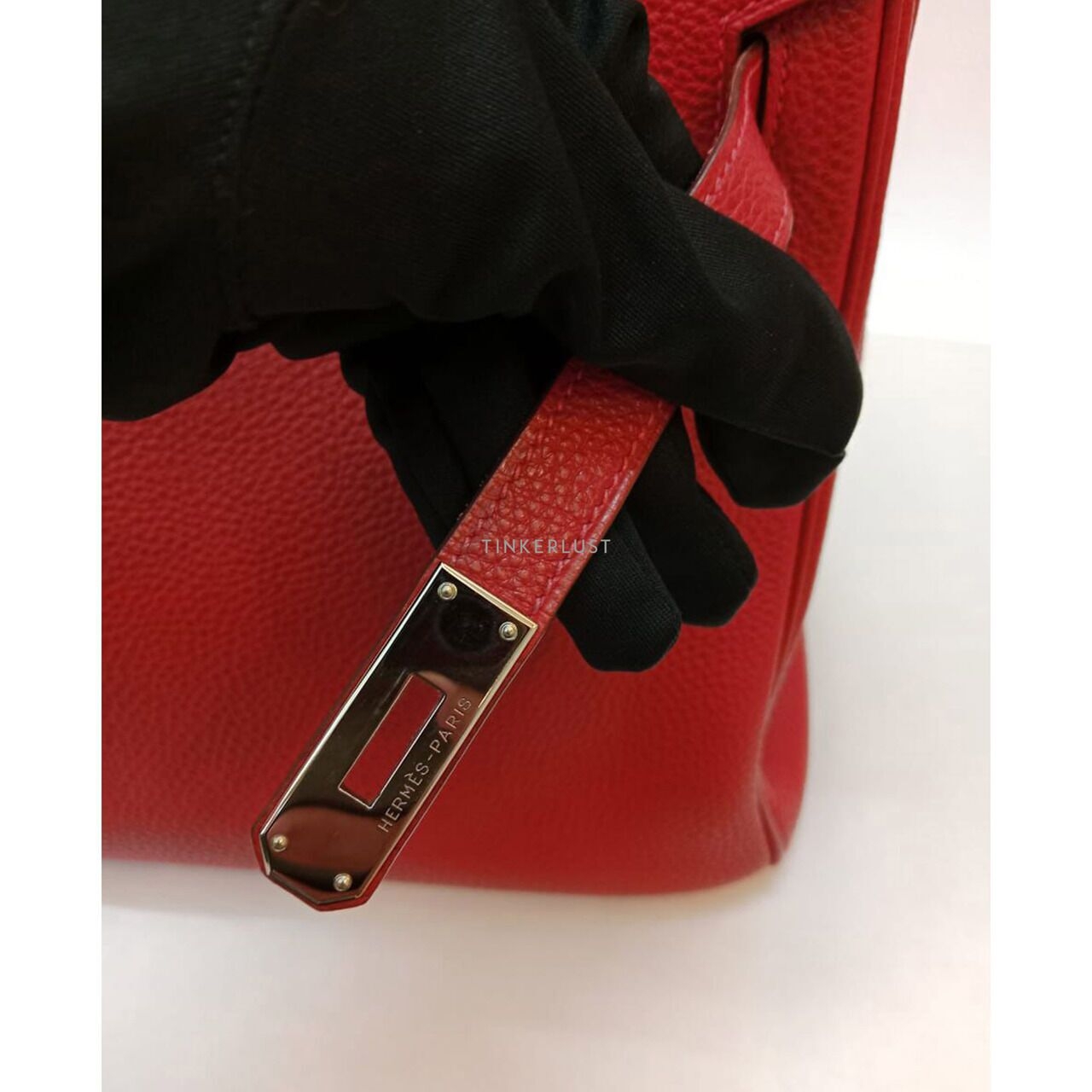 Hermes Birkin 35 Rouge Geranium Togo Leather #I 2005 PHW Handbag