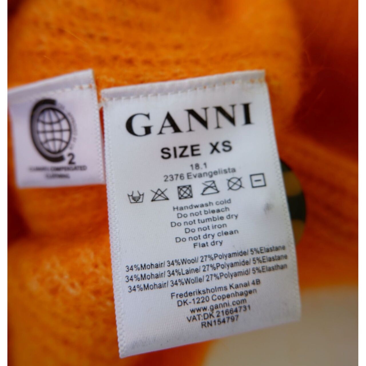 Ganni Tangerine Cardigan