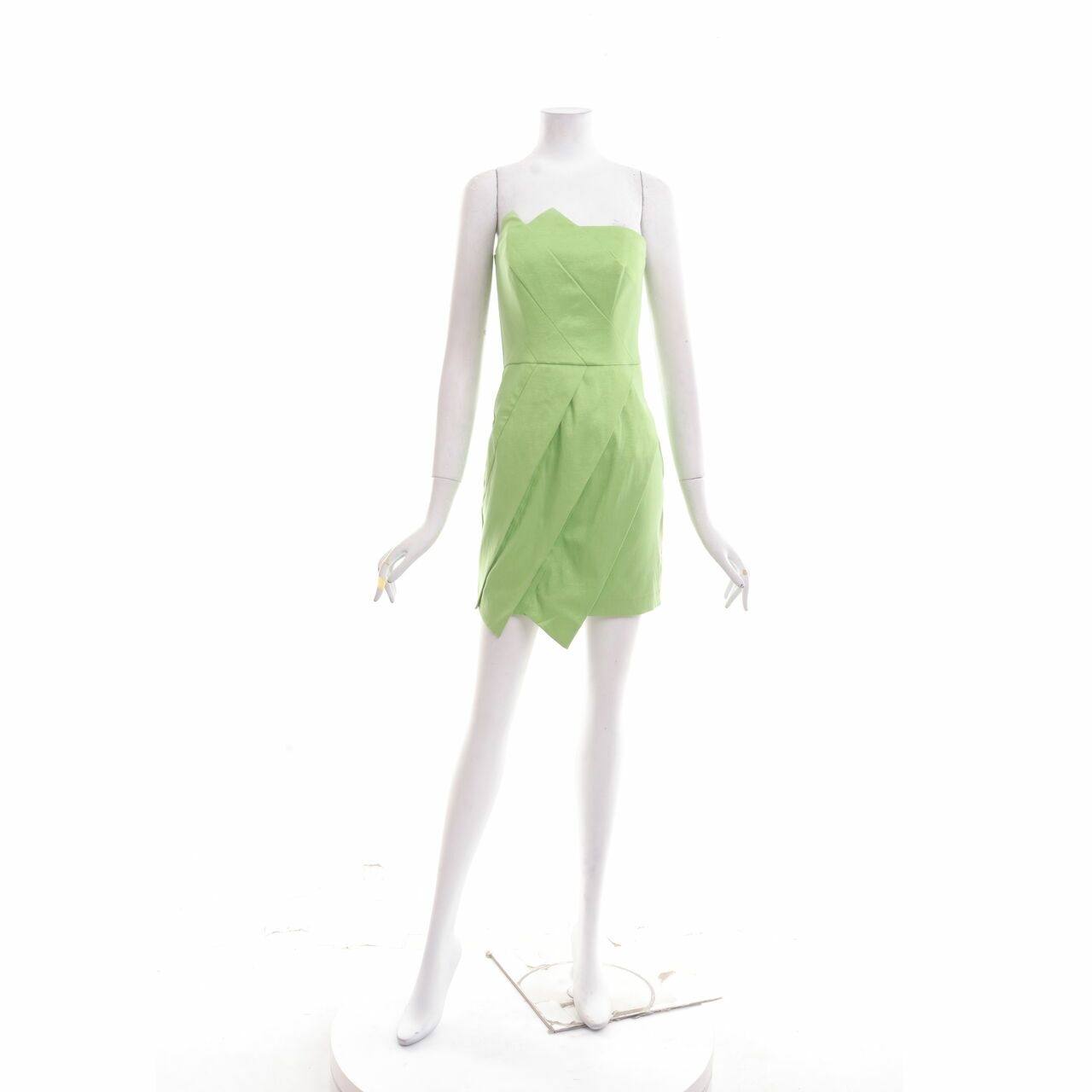 Jessica Mc Clintock Green Tube Mini Dress