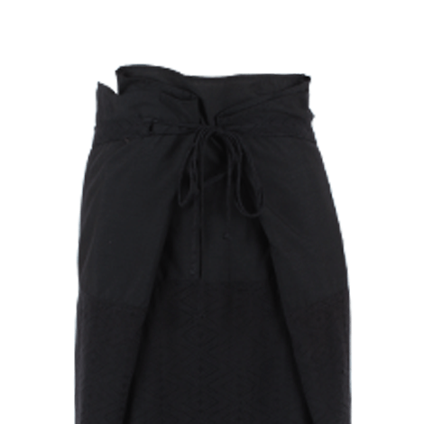 Black Printed Midi Skirt