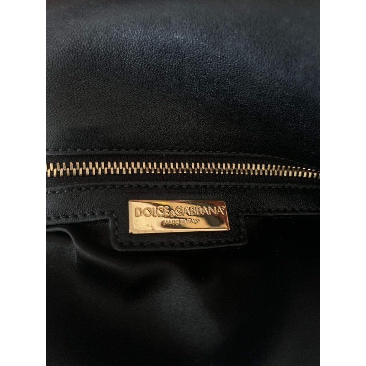 Dolce & Gabbana Miss Charles Silver & Black Shoulder Bag