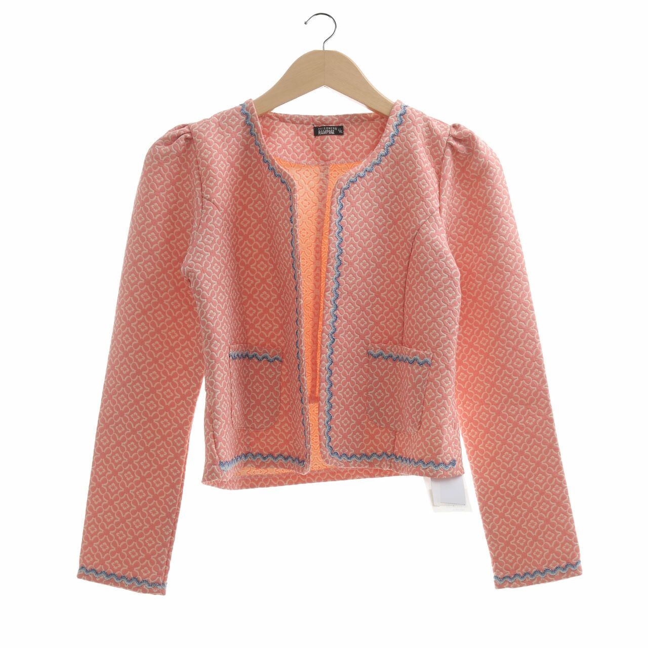 Rampage Pink Patterned Outerwear