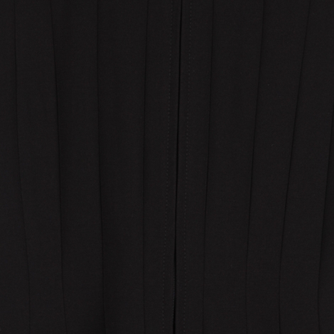 Black Sleeveless Pleated Mini Dress