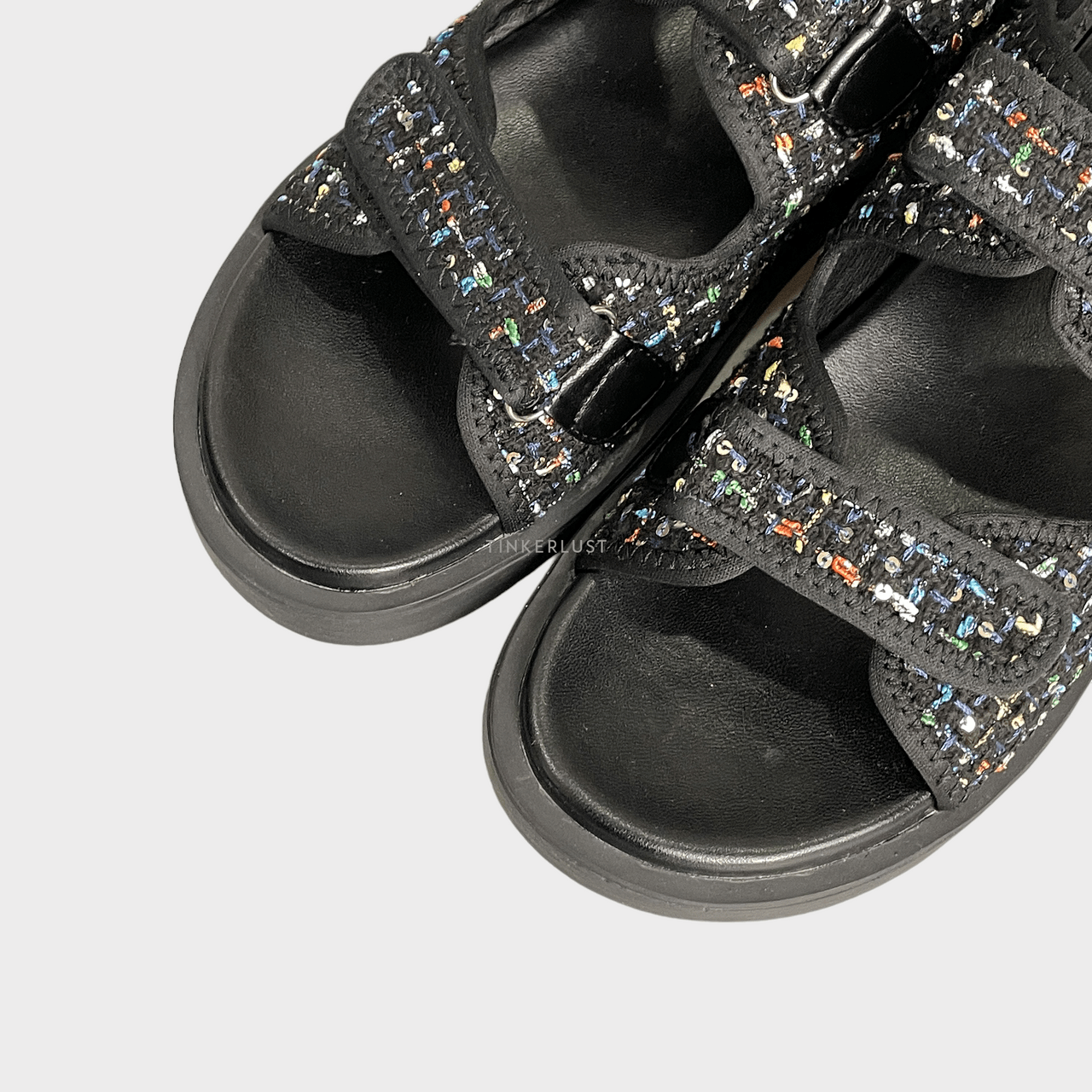 Fayt Esmee Black Charcoal Sandals
