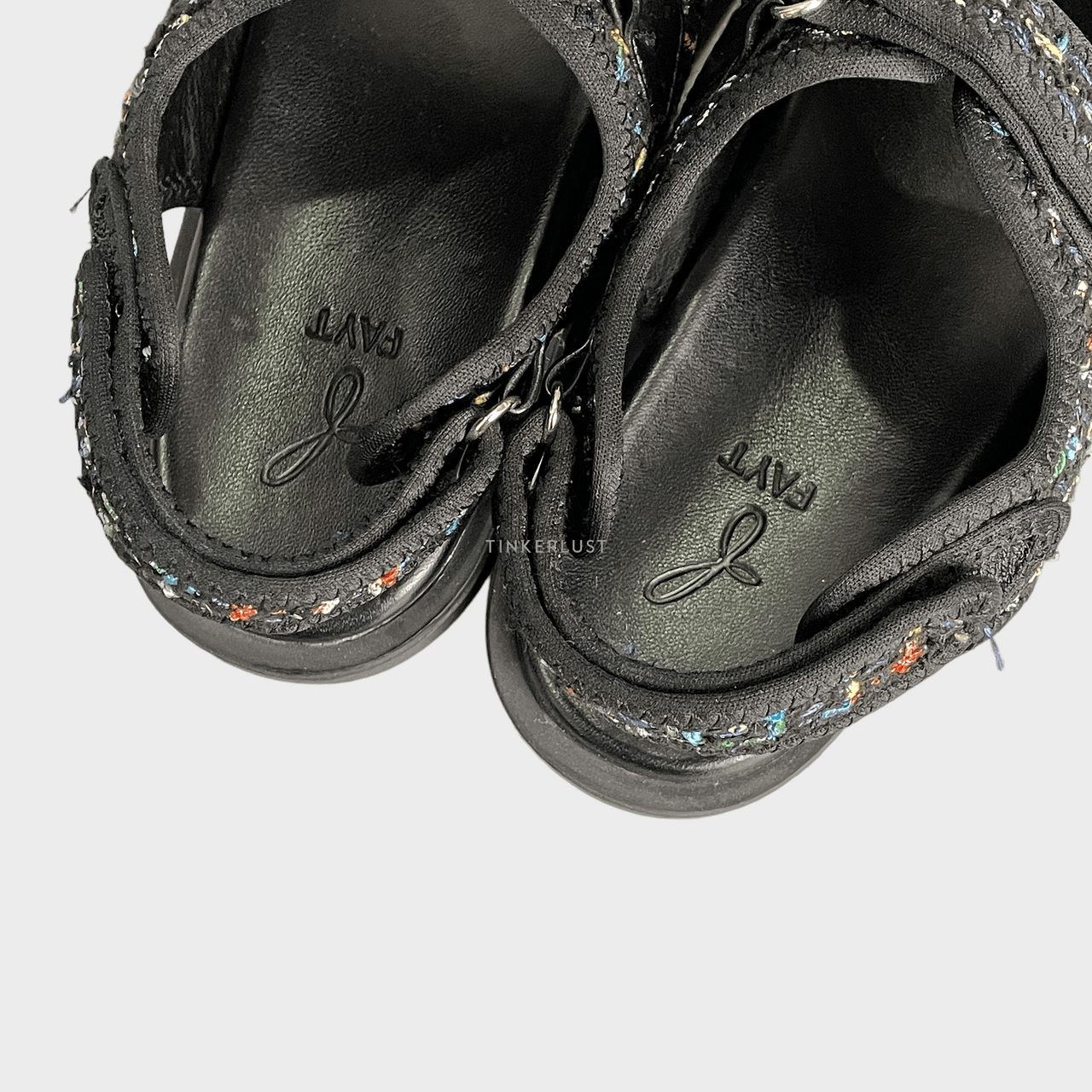 Fayt Esmee Black Charcoal Sandals