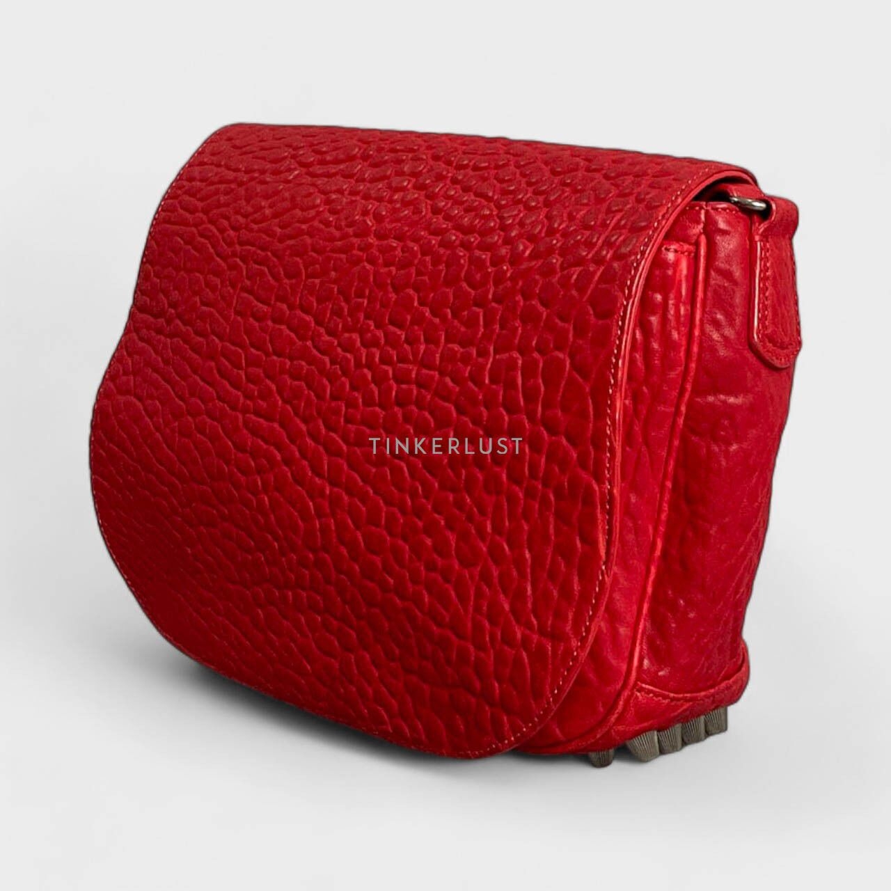 Alexander Wang Lia Studded Red Messenger Bag