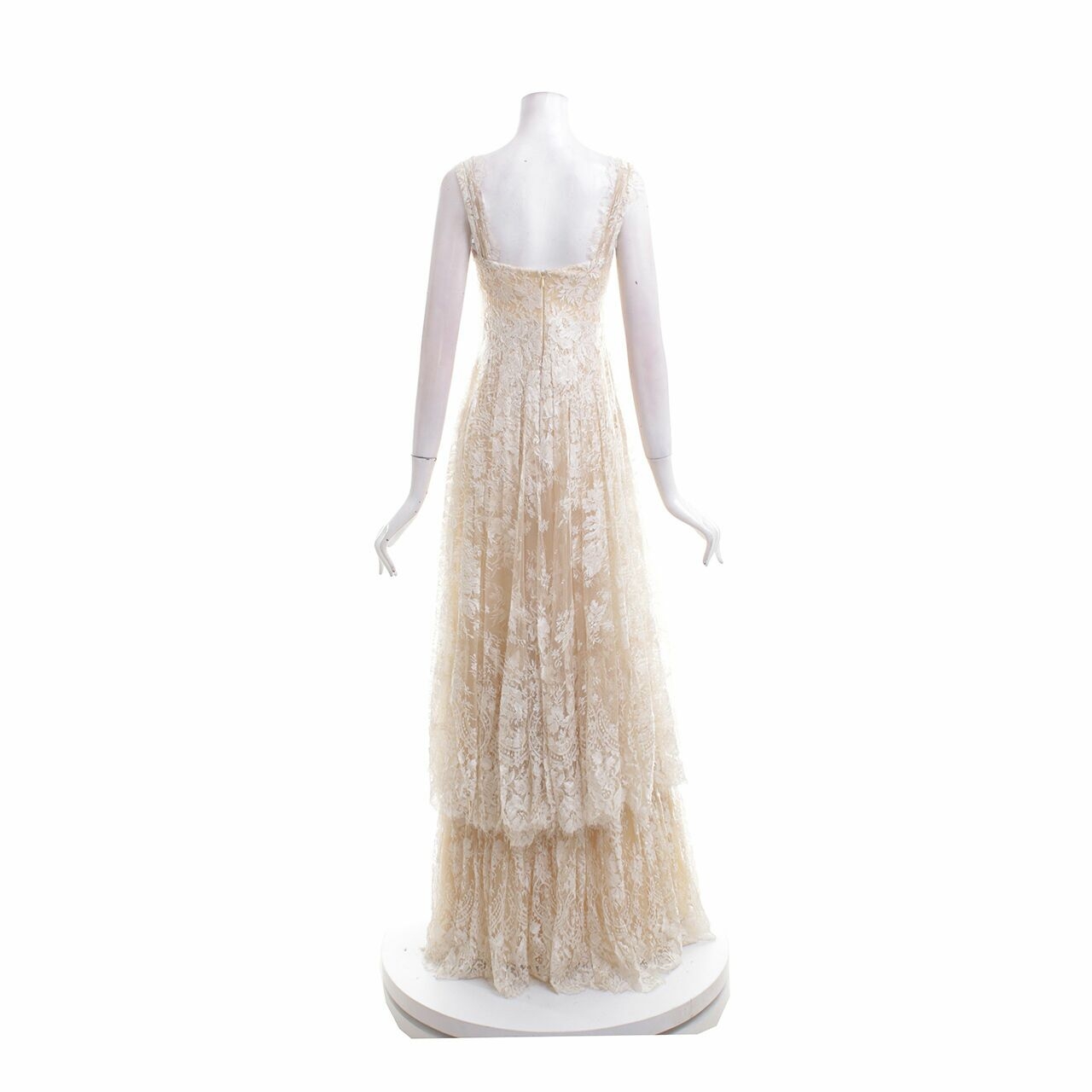 Eddy Betty Brown Lace Gown