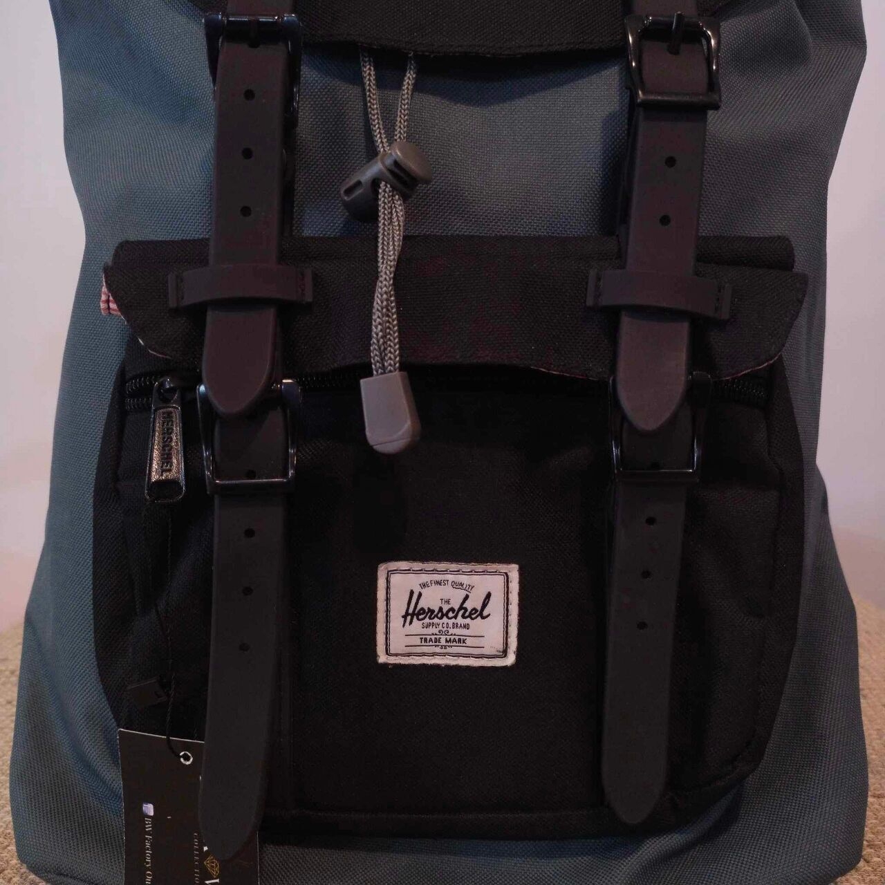 Herschel Black & Grey Backpack
