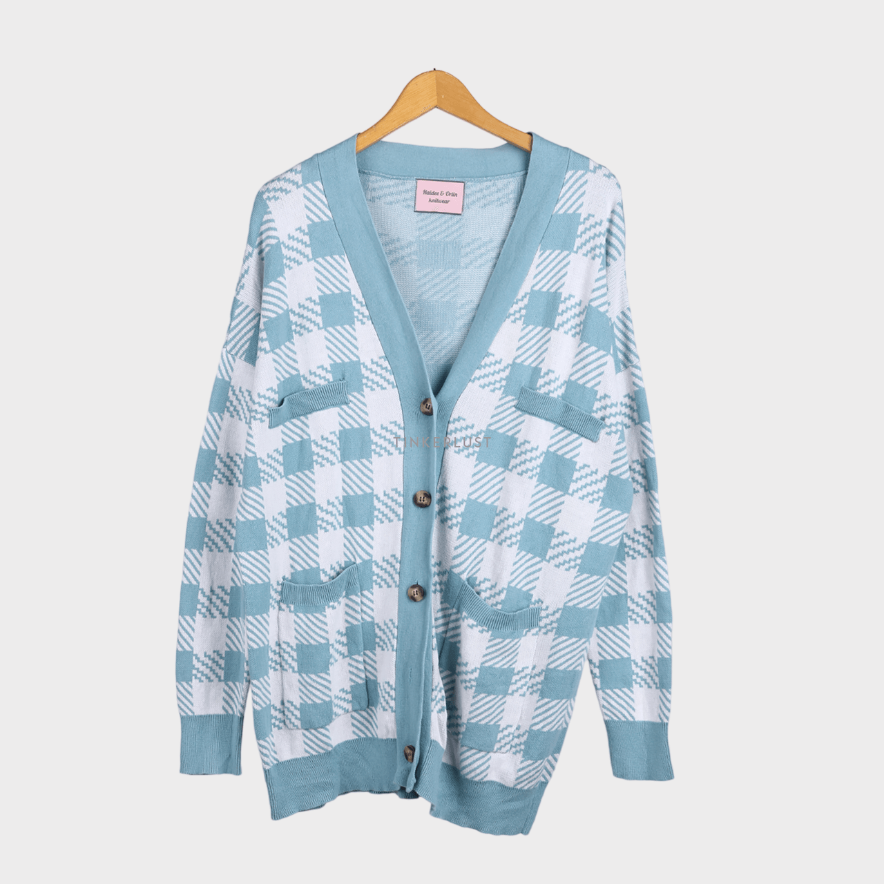 Private Collection White & Tosca Knit Cardigan