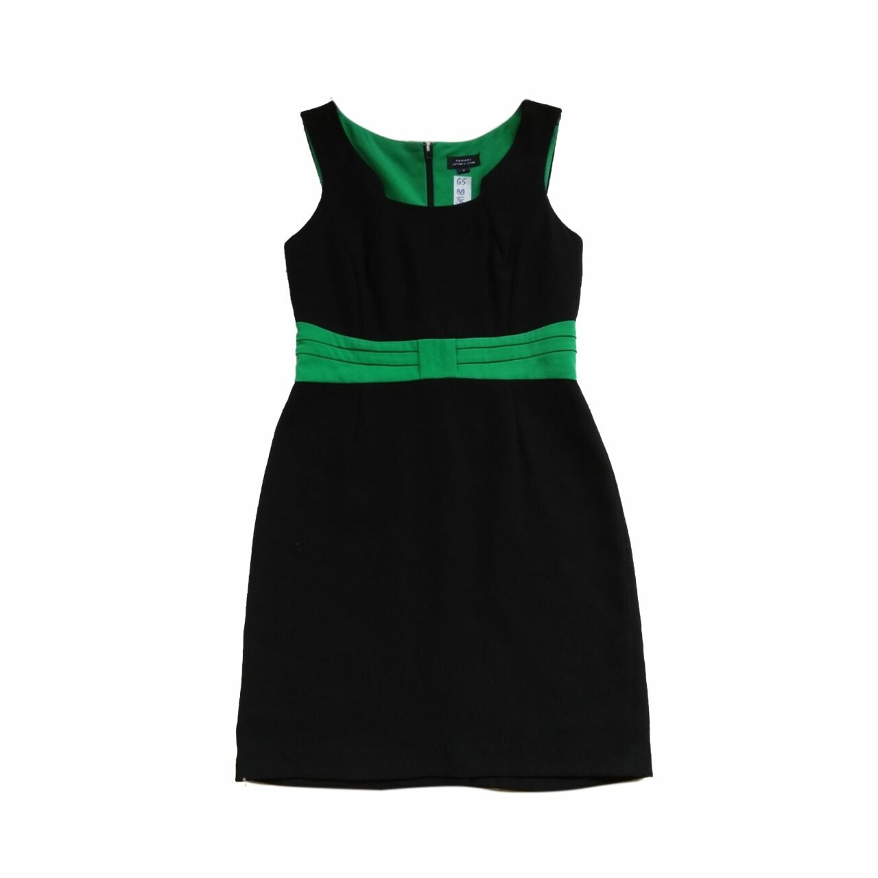 Tahari Black & Green Mini Dress