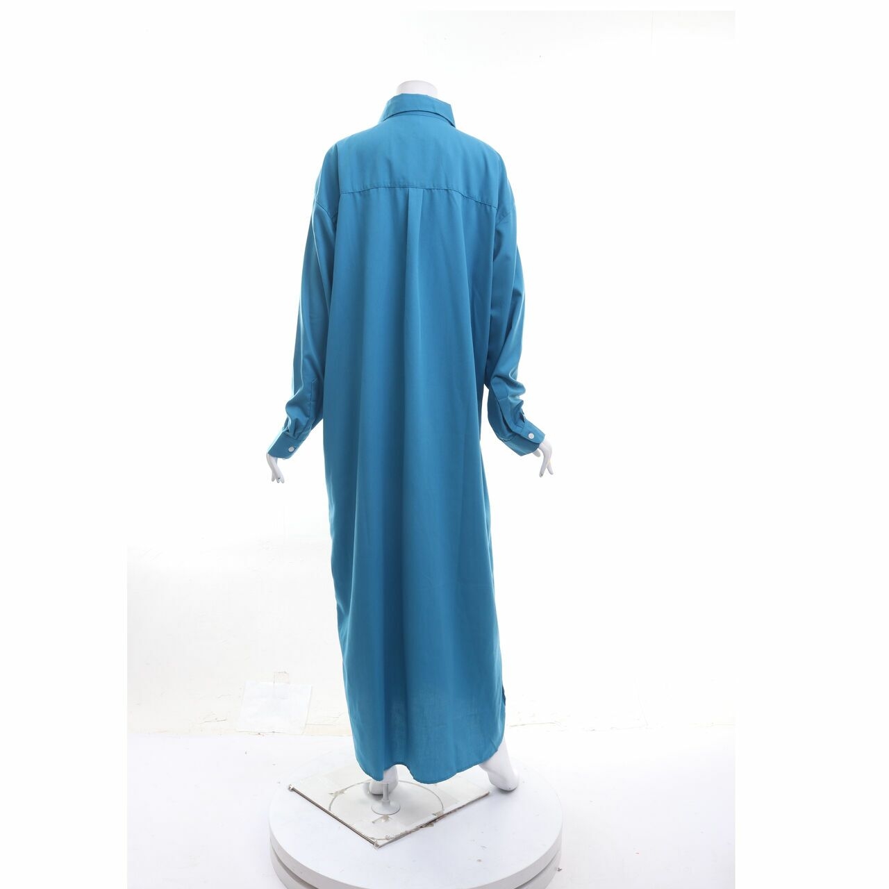 Studio Moral In Futura Blue Shirt Long Dress