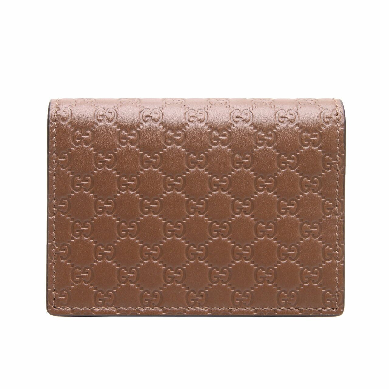 Gucci Microguccisima Brown Card Case Wallet