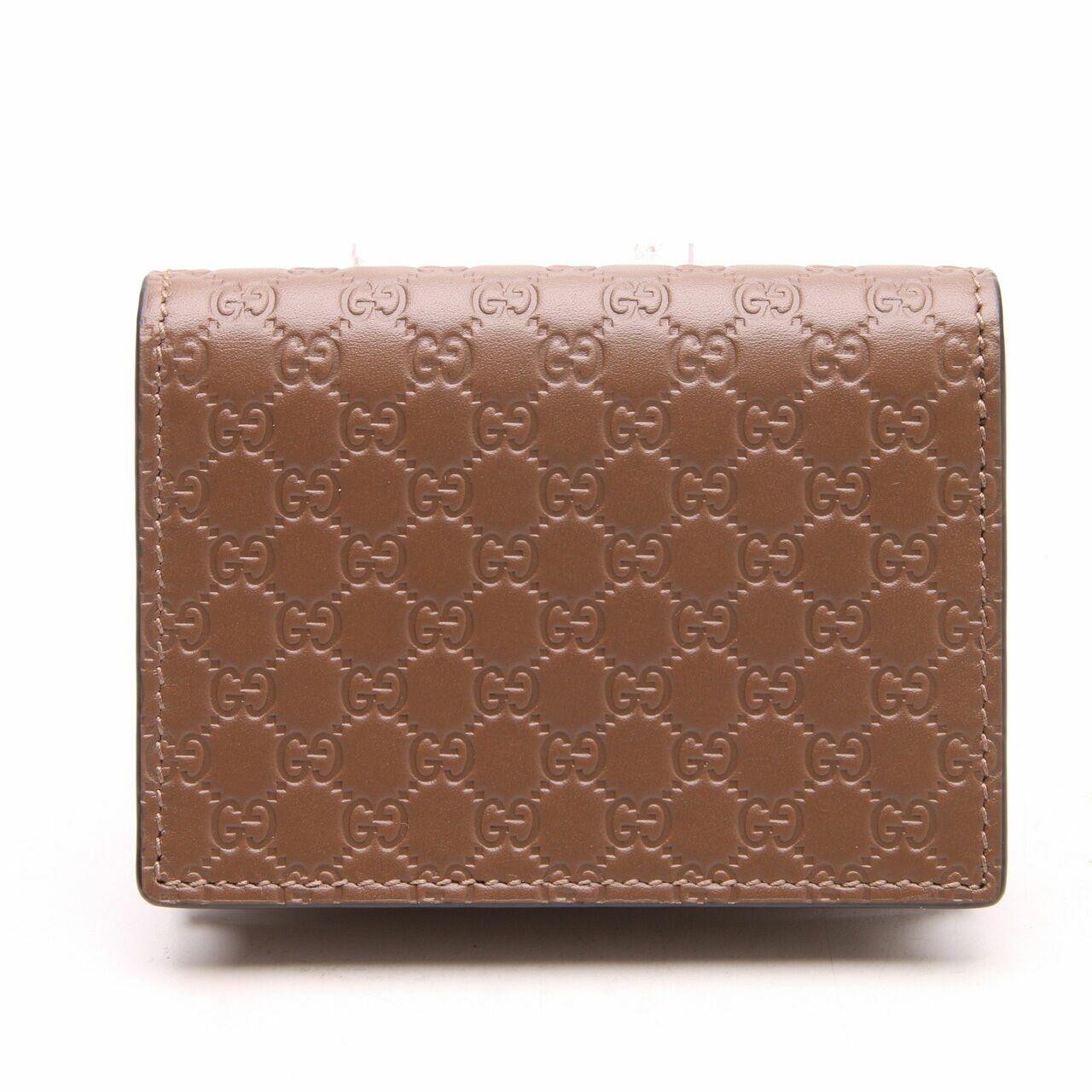 Gucci Microguccisima Brown Card Case Wallet