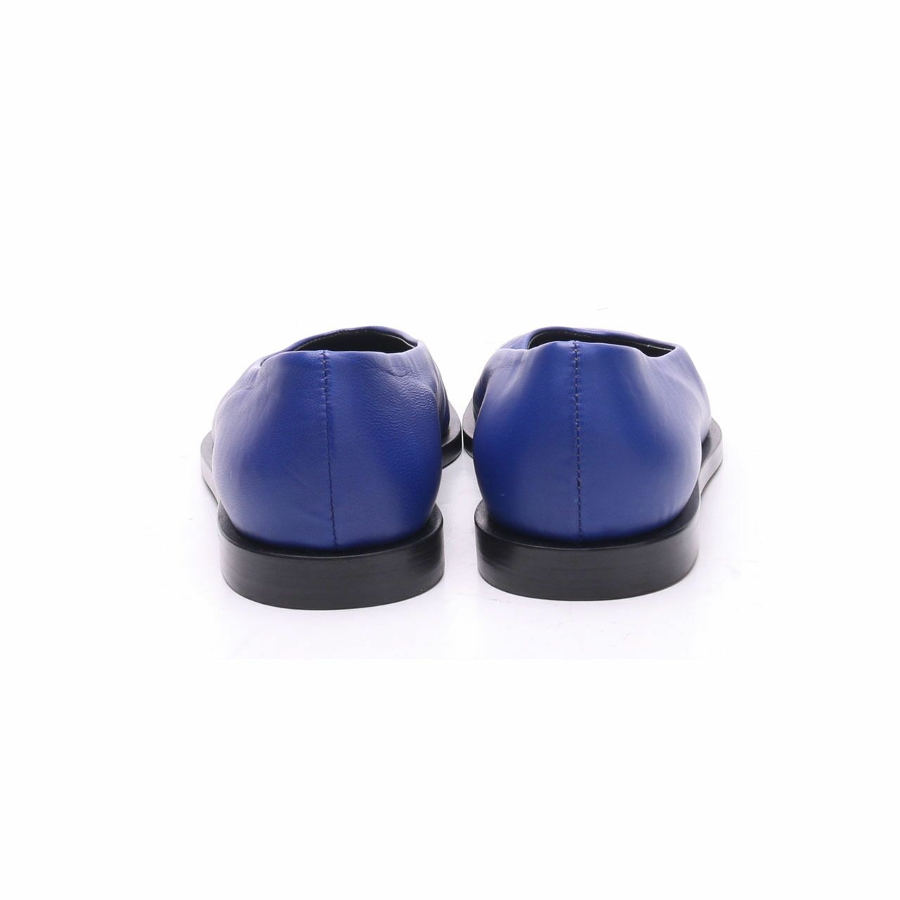 Marni Ocean Blue Leather Ballet Flats Shoes