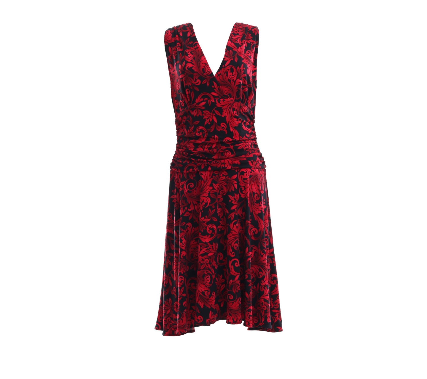 Peter Nygard Black & Red Floral Mini Dress