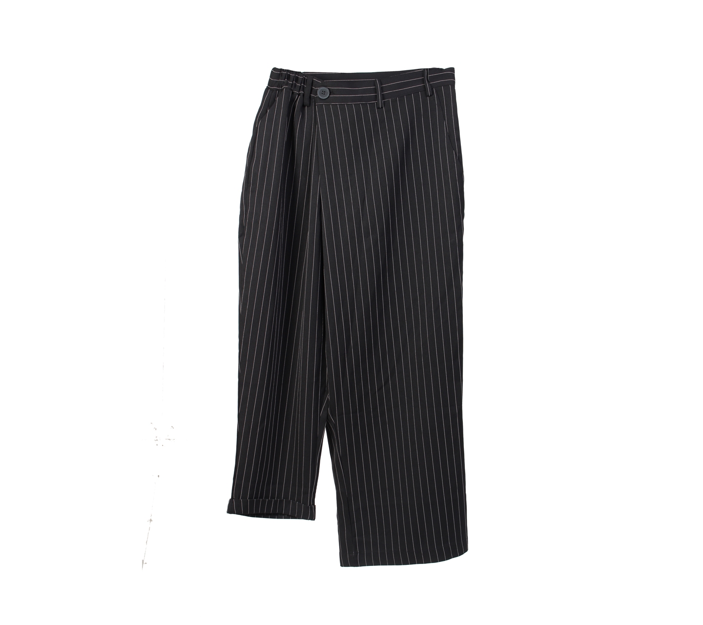 Black Striped Long Pants