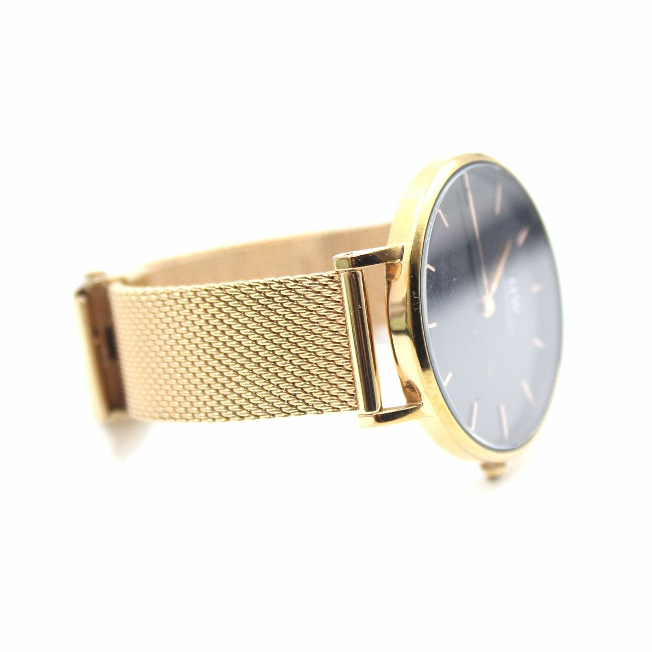 Daniel Wellington Classic Petite Melrose 32 mm Black Dial Rose Gold Strap Wristwatch