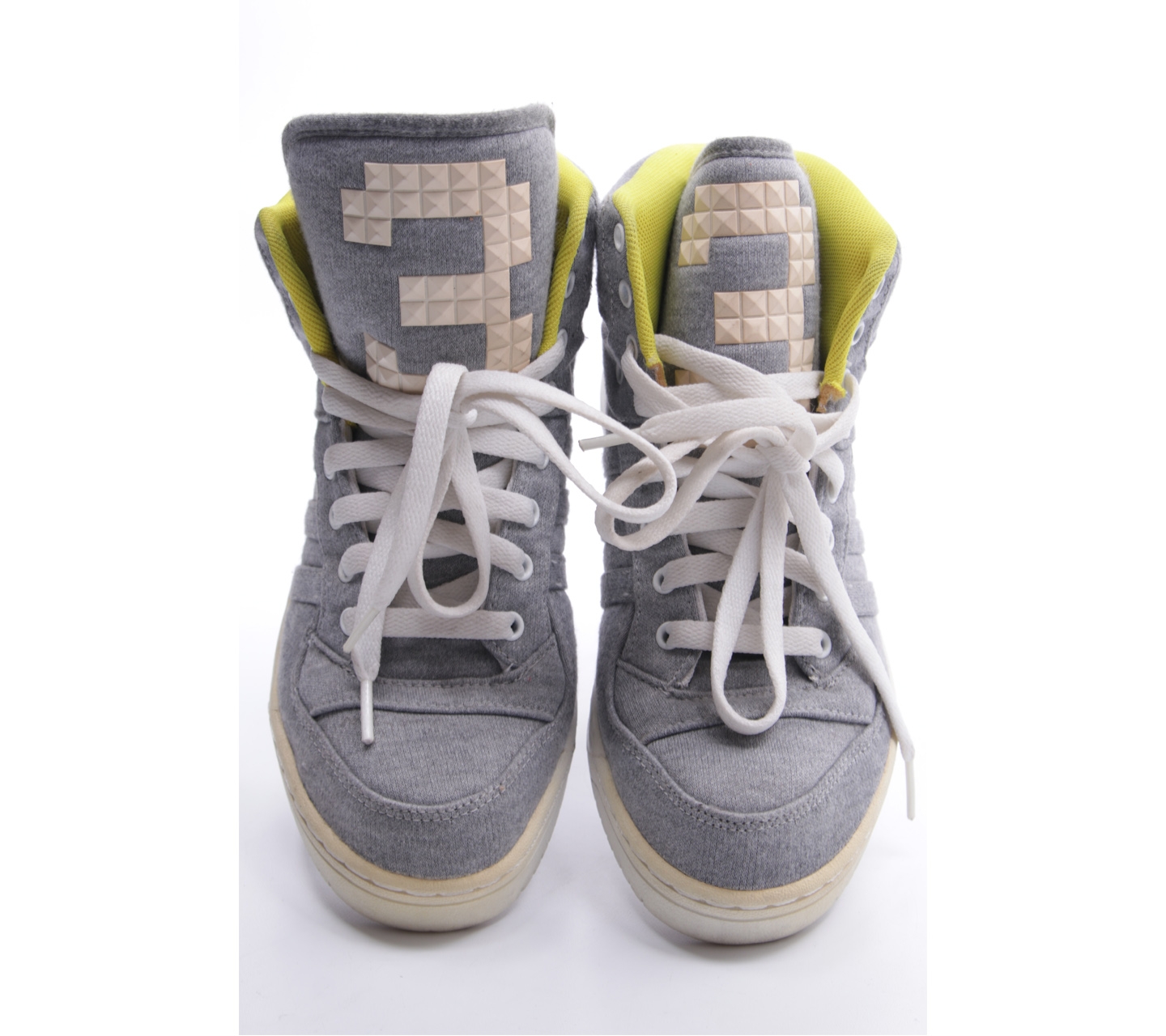 Adidas Grey Attitide Logo Three Women's 80's Style Basketball Sneakers