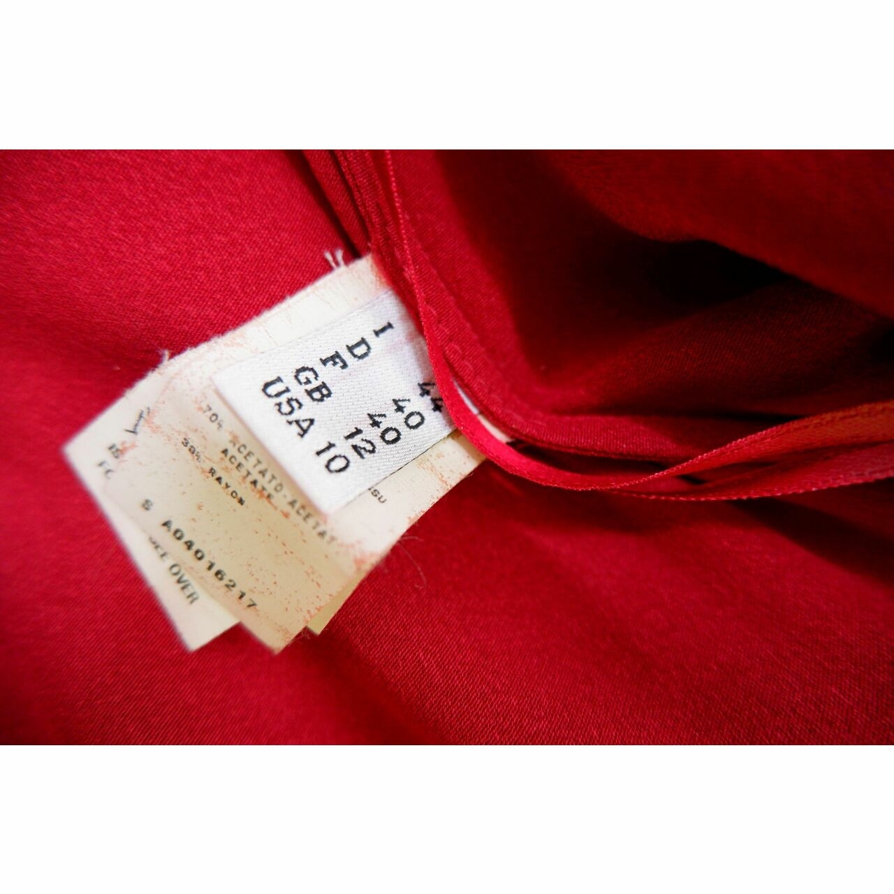 Jean Paul Gaultier Red Wrap Mini Dress