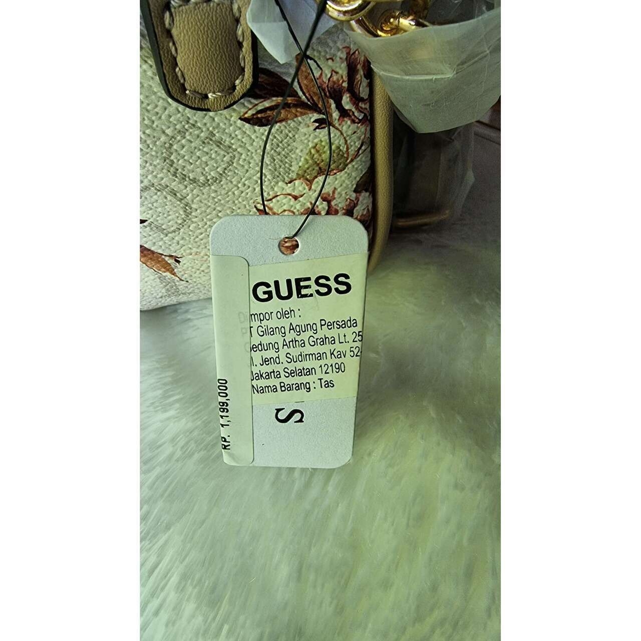 Guess Collection Cream Floral Sling Bag